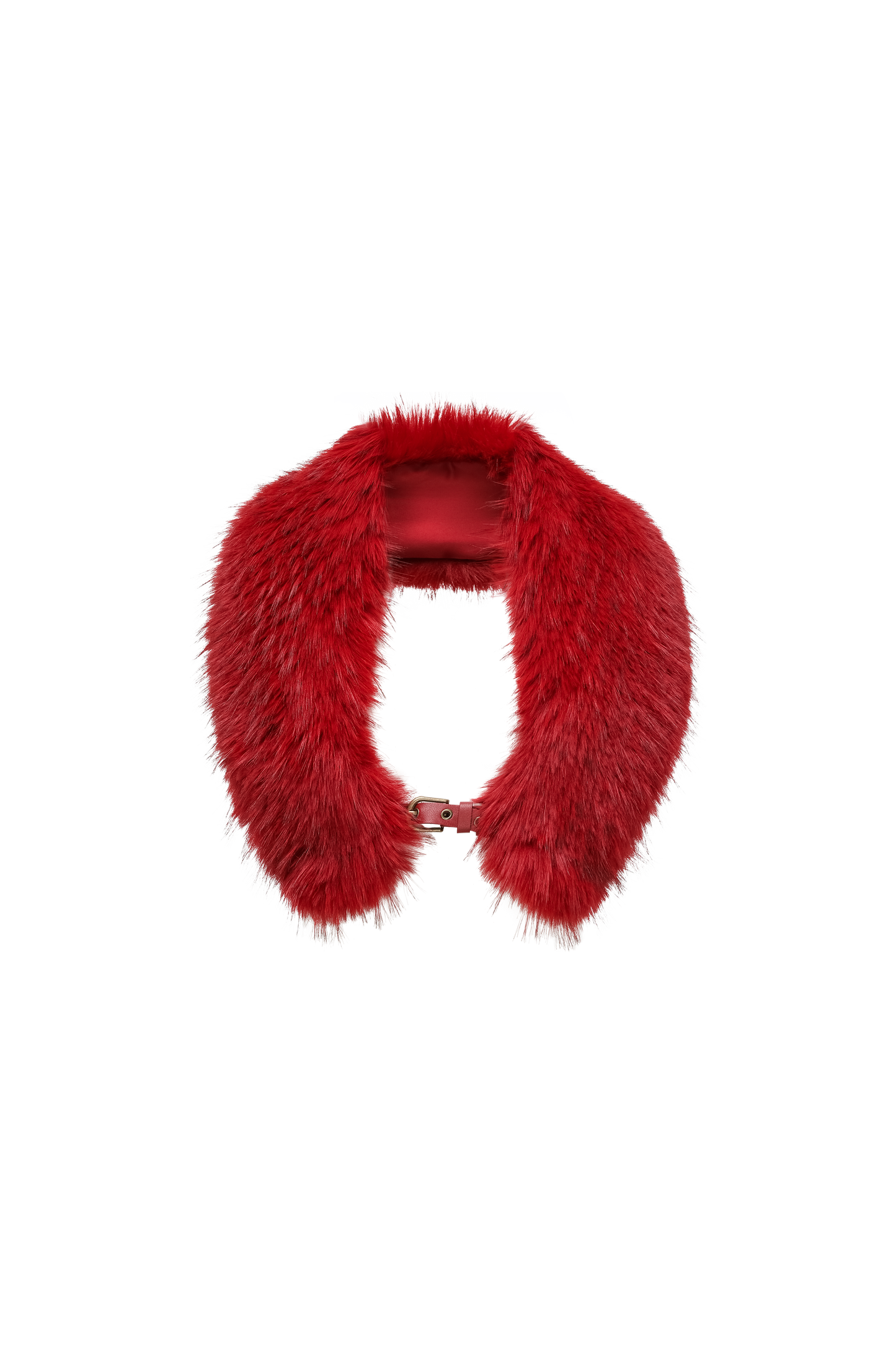 Red Fur Scarf