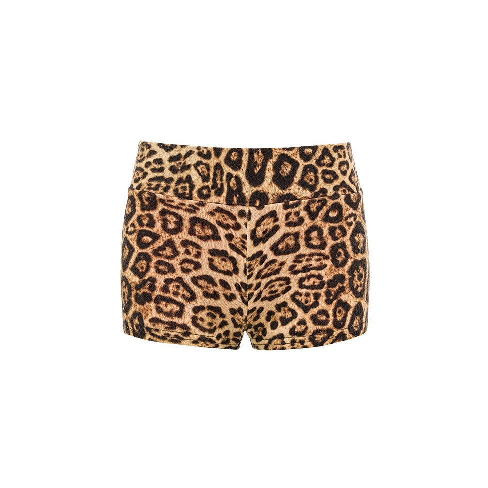 Leopard Rhinestone Shorts