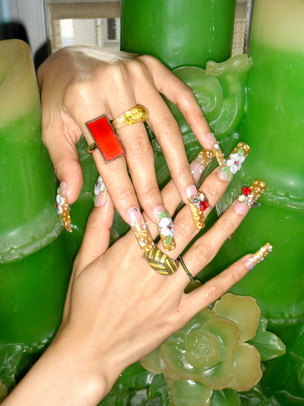 HuDieGongZhu X TALIOnailhouse "Gilding" Press On Nails