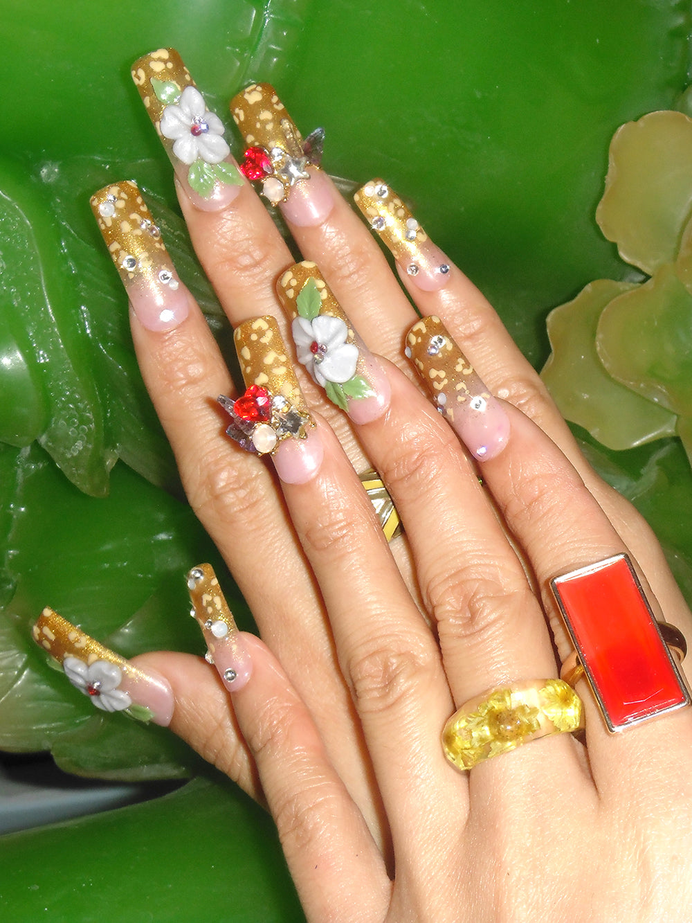 HuDieGongZhu X TALIOnailhouse "Gilding" Press On Nails