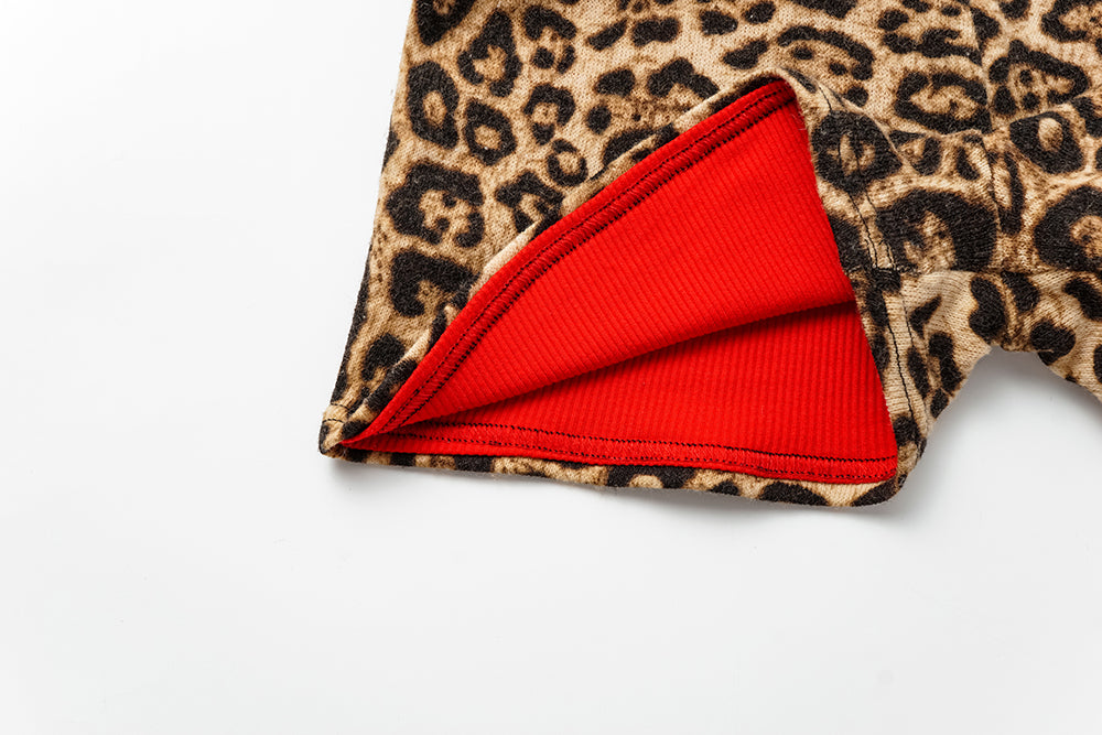 Leopard Rhinestone Shorts