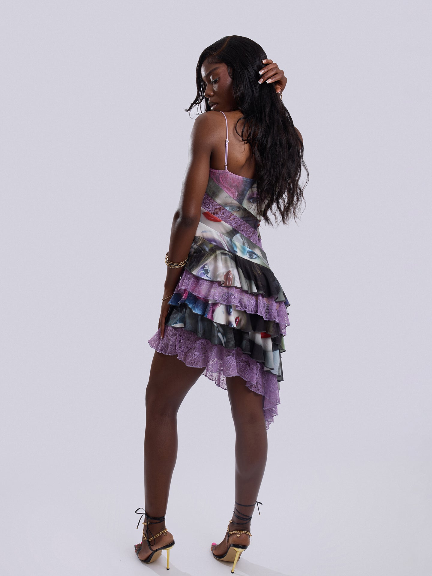 "Masquerade" Lace Patchwork Dress