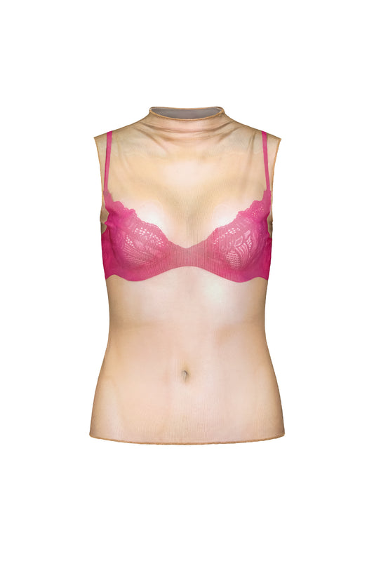 Cupping Mesh Tank Top