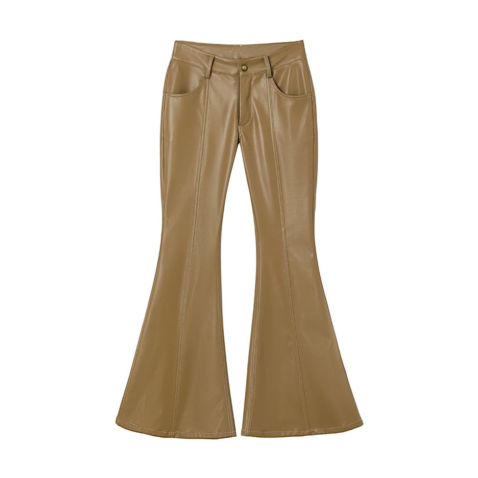 Brown Flared Pants