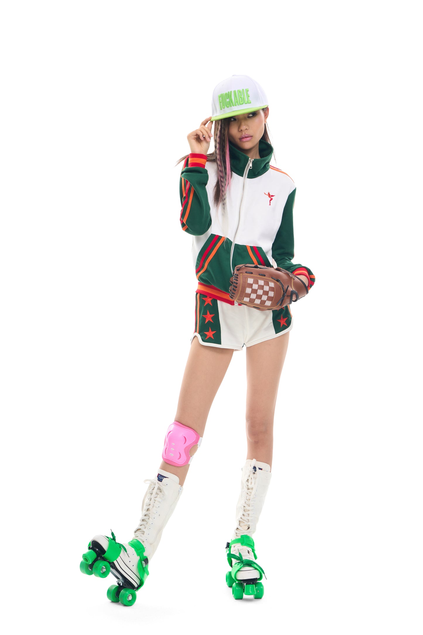 711 Armed Angel Embroidered Rhinestone Track Jacket