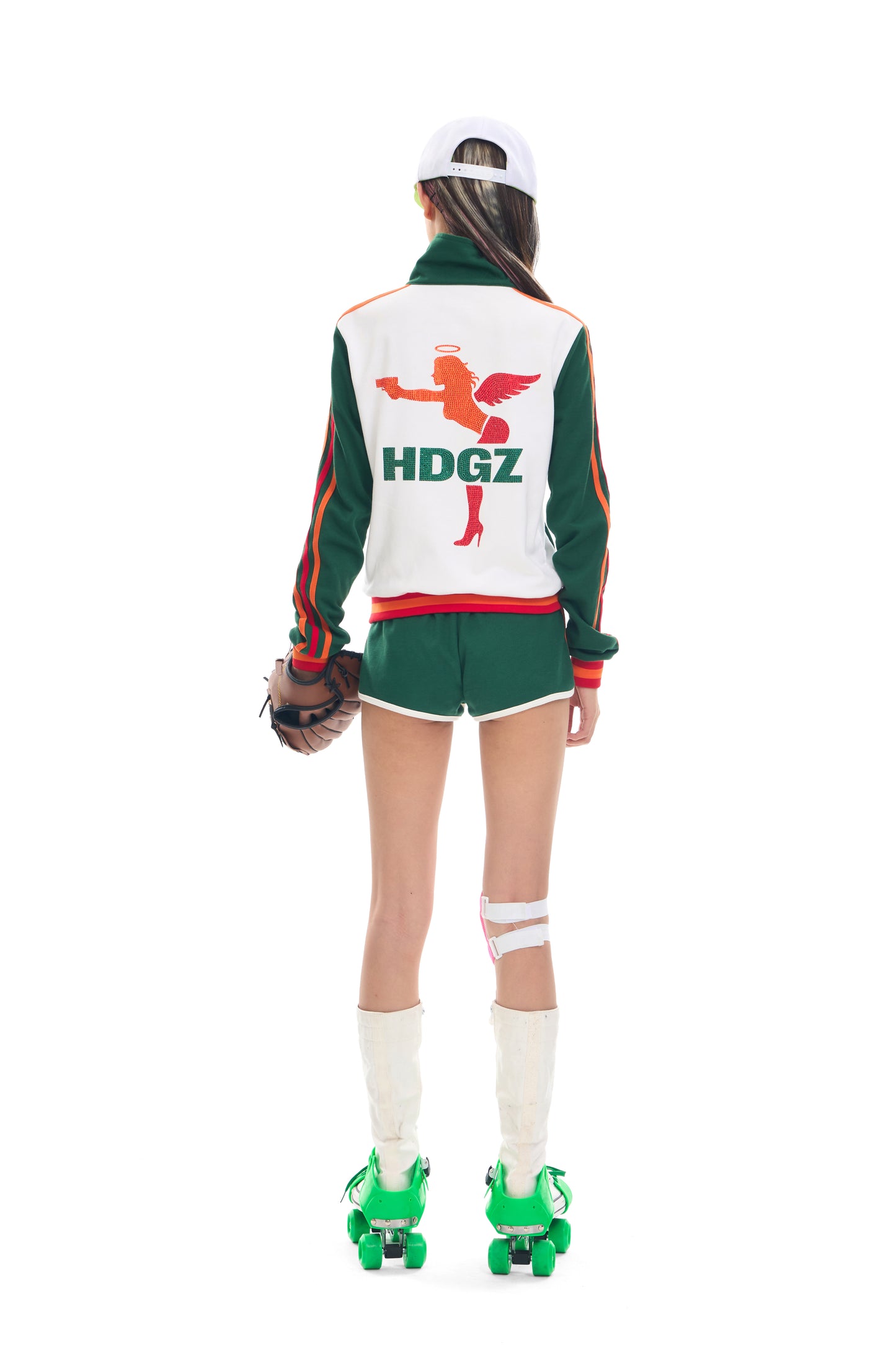 711 Armed Angel Embroidered Rhinestone Track Jacket