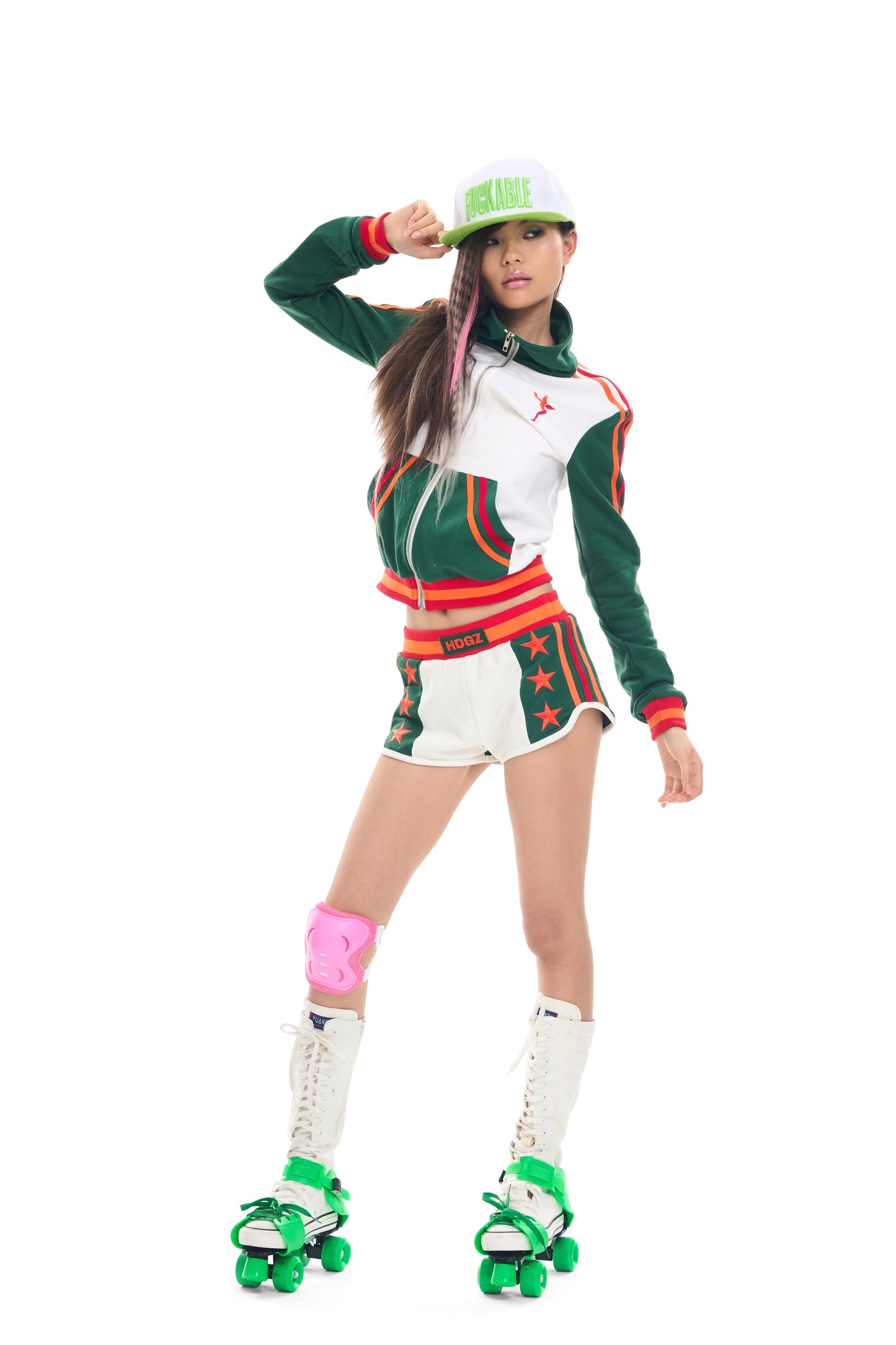711 Armed Angel Embroidered Rhinestone Track Jacket