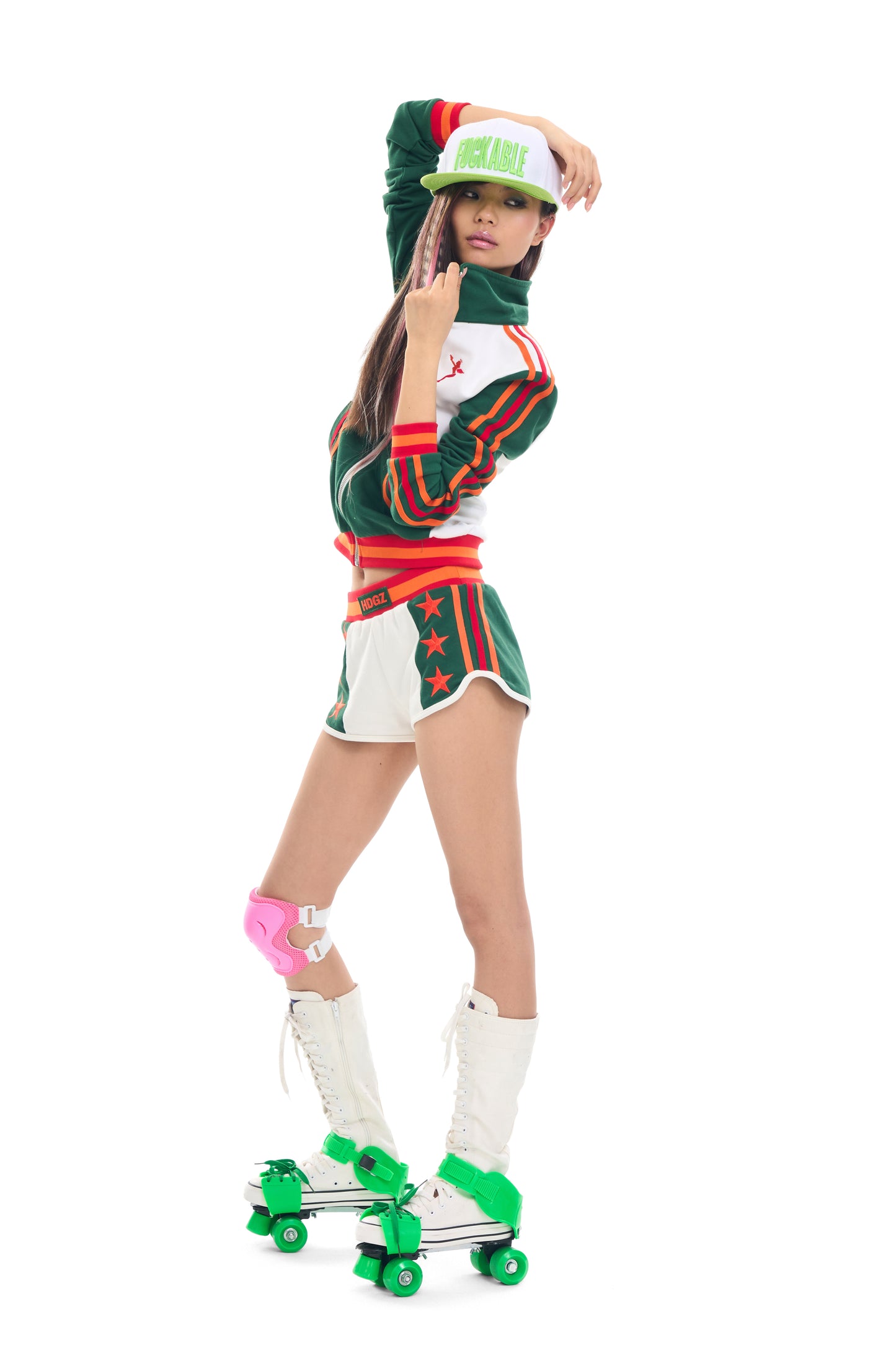 711 Armed Angel Embroidered Rhinestone Track Jacket