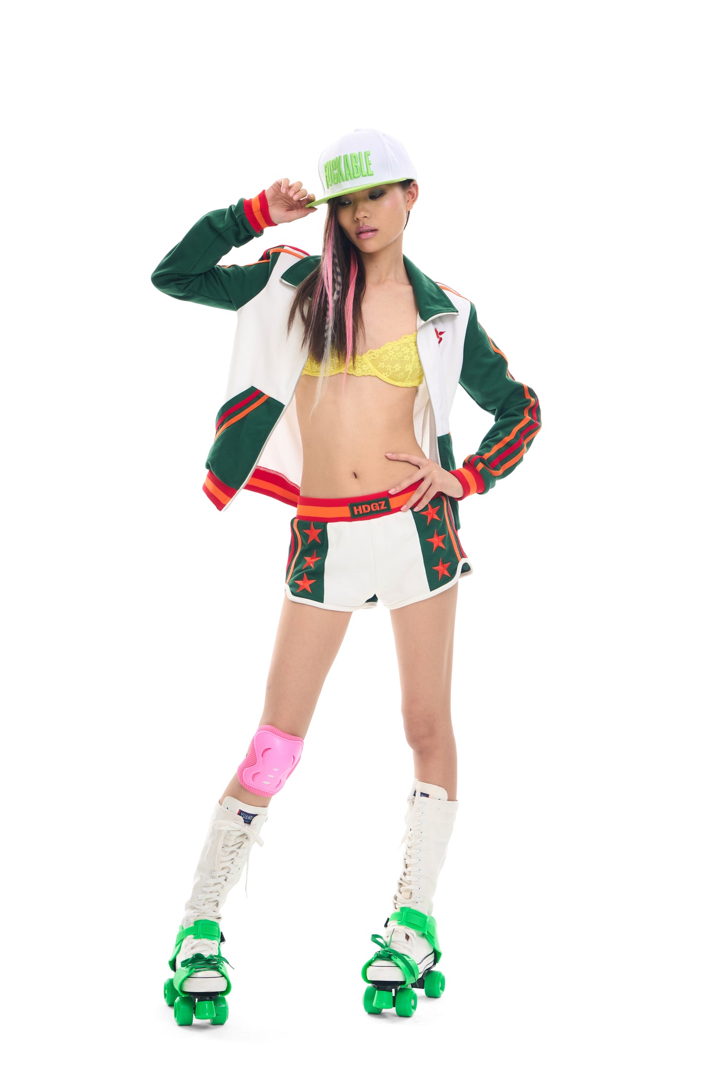 711 Armed Angel Embroidered Rhinestone Track Jacket