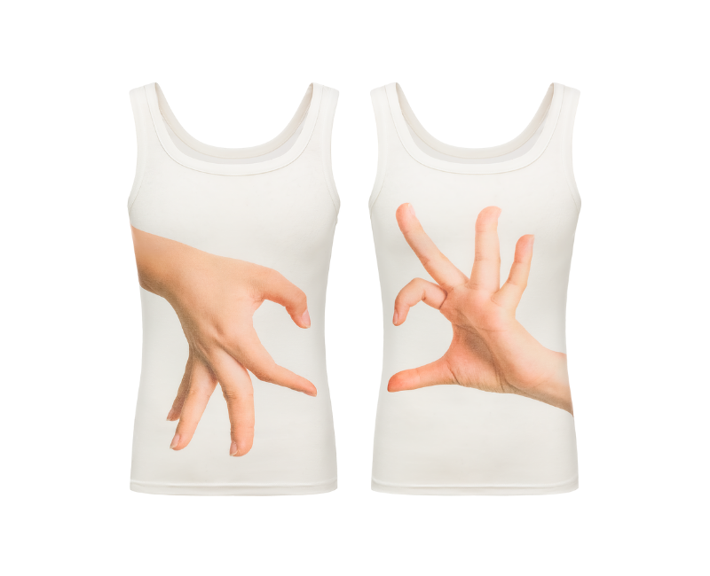 Pale Heart Hands Tank Top