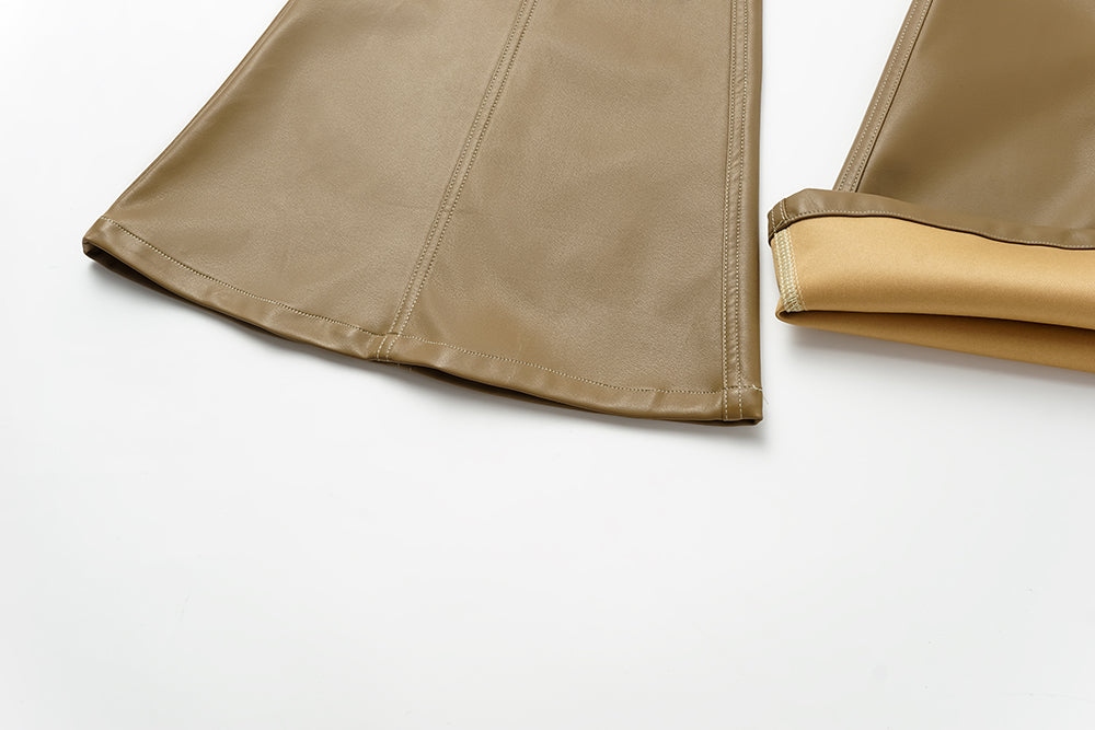 Brown Flared Pants