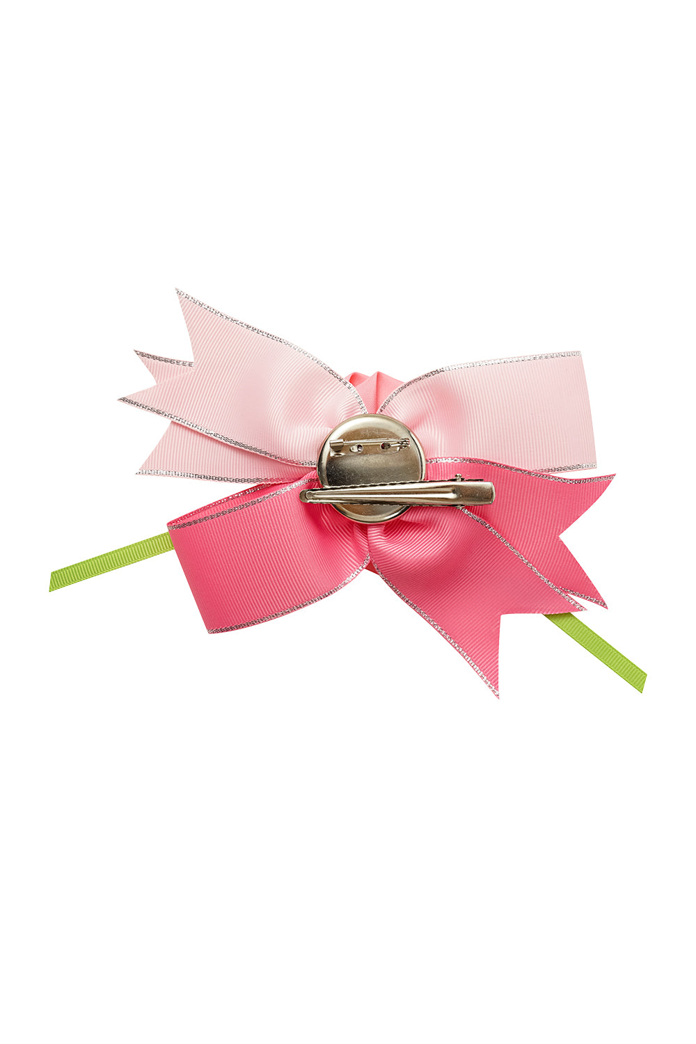 Pink Ribbon Rose Clip