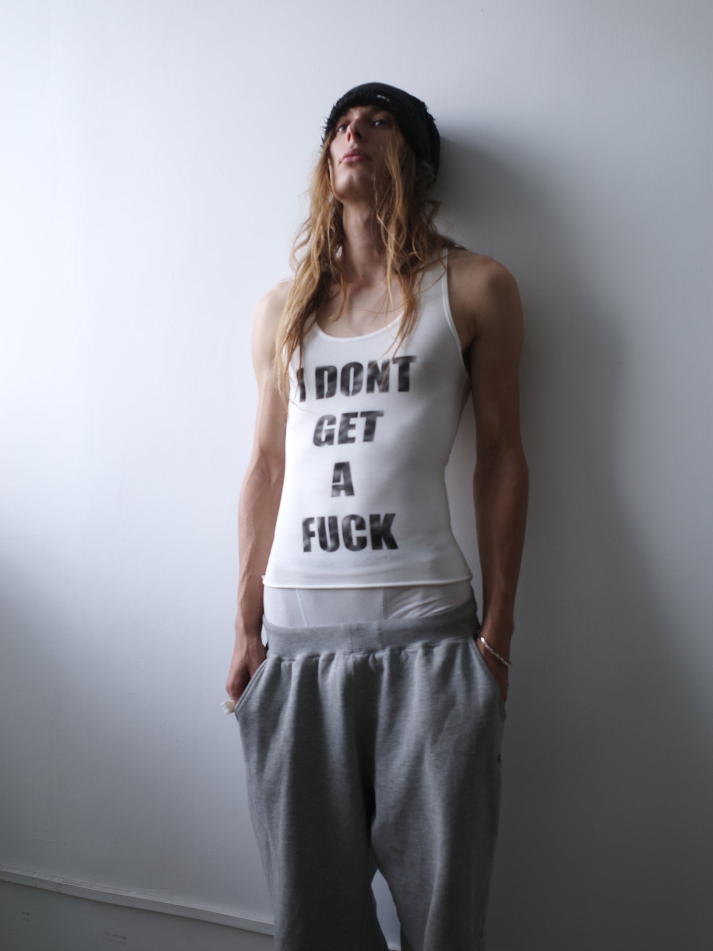 I DONT GIVE/GET A FUCK Spray Tank Top