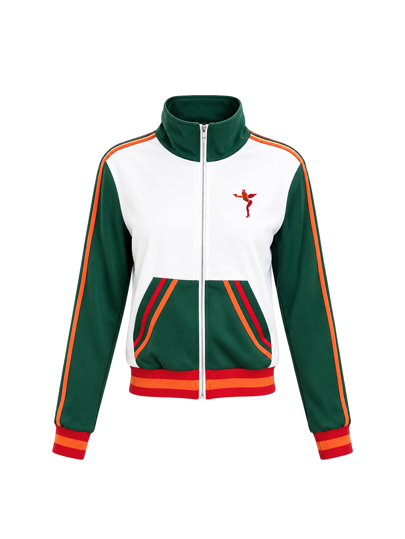 711 Armed Angel Embroidered Rhinestone Track Jacket