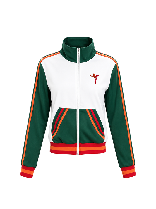 711 Armed Angel Embroidered Rhinestone Track Jacket